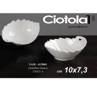 Ciotolina Foglia in ceramica 10x7.3cm