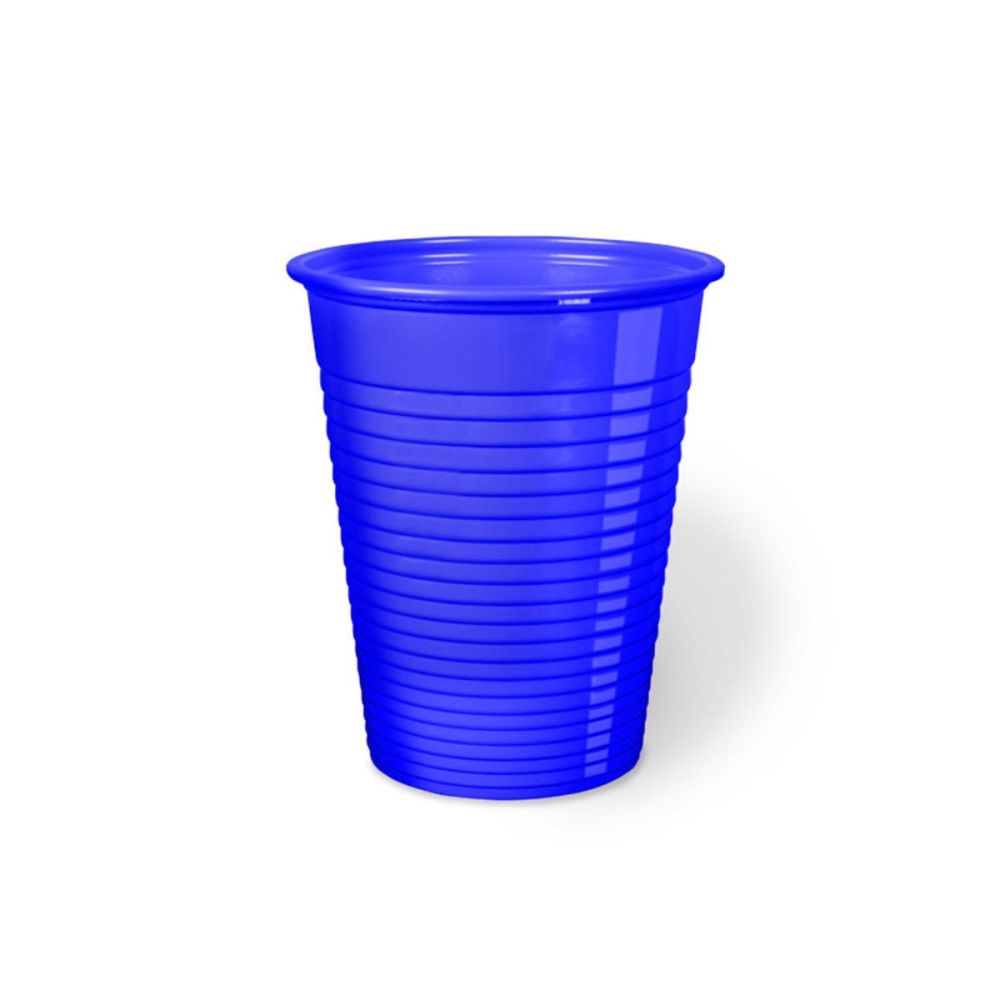 Bicchieri Blu in plastica riciclabile 200cc - 50pz