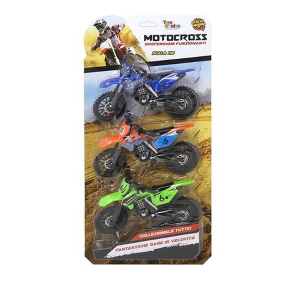 Motocross giocattolo 3pz