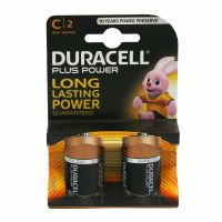 Batterie alcaline C mezza torcia 1.5V 2 pezzi Duracell-5000394019089