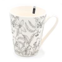Tazza mug porcellana fiori bianchi 310 ml-8021785554382