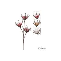 Ramo con 3 fiori artificiali 100cm-8021785641082