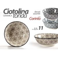 Ciotola in ceramica decorata Ø11x3.5cm - Corinto-8025569737411