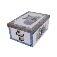 Scatola portaoggetti armadio 51x37xh24cm - Cats Collection