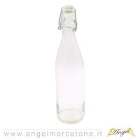 Bottiglia in vetro 0.5lt tappo meccanico bianco Lory-8057018597246