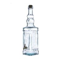 Bottiglia in vetro 3l rubinetto tappo in sughero-8435509156804