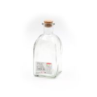 Bottiglia in vetro base quadrata e tappo in sughero 250ml-8435509178226