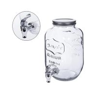 Barattolo dispenser in vetro con rubinetto - 3.8Lt-8435509179445