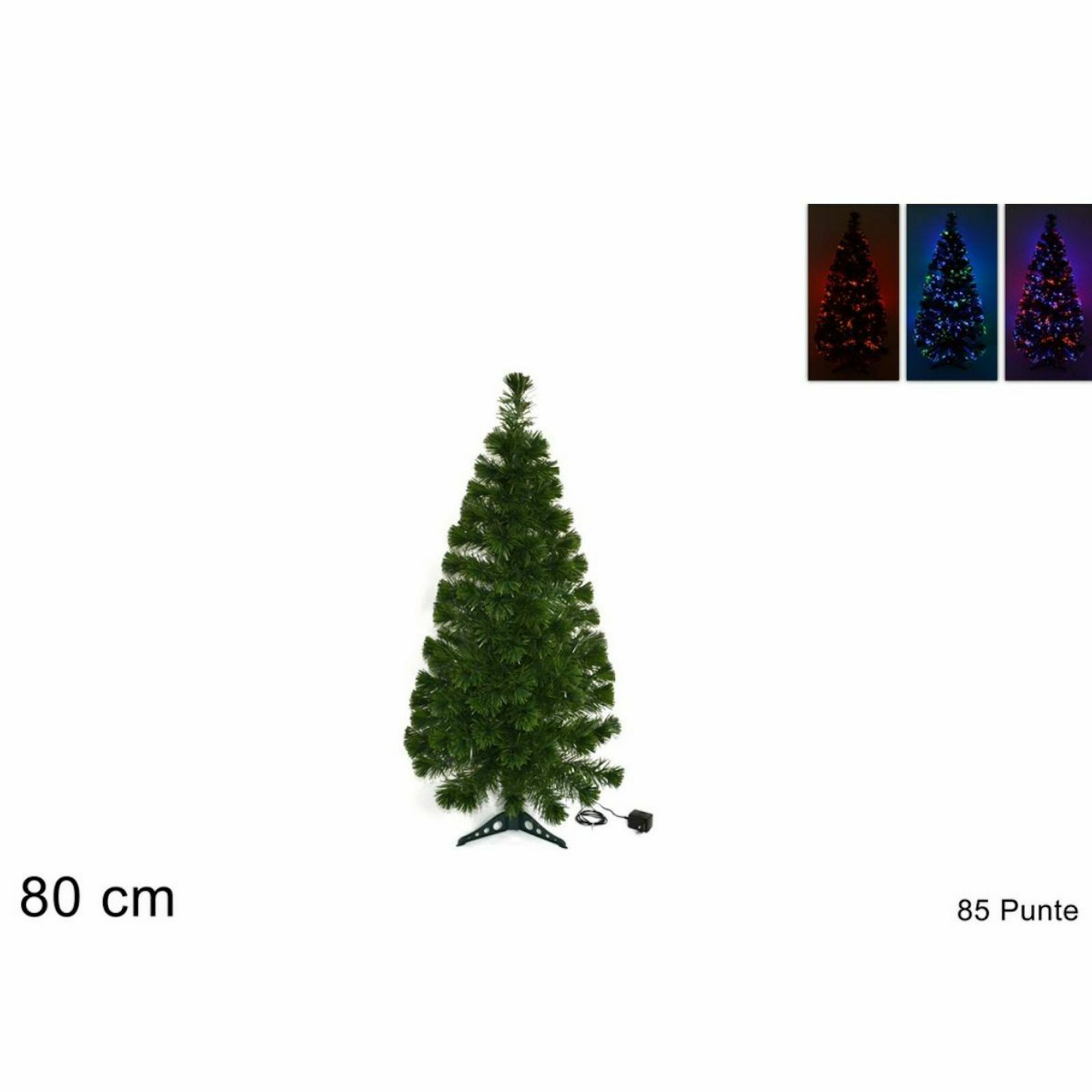 Albero Di Natale 80 Cm.Albero Di Natale A Fibra Ottica 80cm 85punte Angel Mercatone