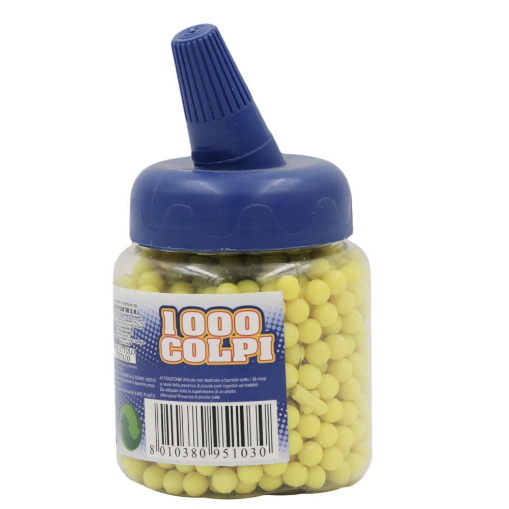 Pallini in plastica da 6 mm, 1000 colpi Pallini in plastica da 6 mm, 1000 colpi