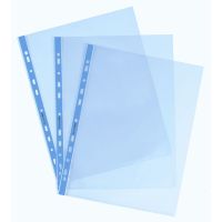 Buste a foratura universale blu per raccoglitori, 25 pezzi-3045050059889